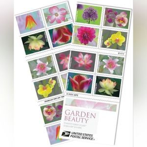 100 Garden Beauty 2021‎ Forever Flowers Postage Stamps USPS Wedding Invitations